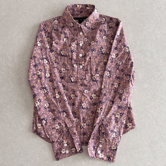 Vintage Y2K Floral Print Button Down Shirt ASO Ice Princess - Picture 4 of 7